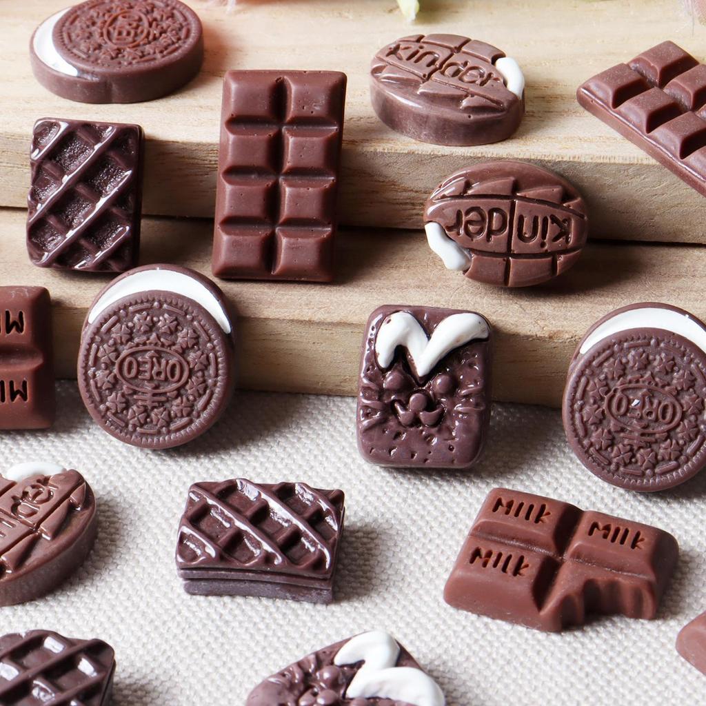 Handmade Resin Mini Food Hair Clips: Cookie & Bread Designs