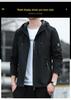 Men's Trendy Windproof Hooded Jacket for Autumn/Winter Outdoor Sports