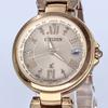 Condition xC HAPPY FLIGHT Watch In Pink H246-T020291 Eco-Drive Radio-controlled Solar-powered Women's Gold