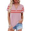 Women's Summer Short Sleeve V Neck Shirt Business Casual Loose T-Shirt Trendy Fashion Clothing Tops