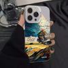 Oil Painting Wheat Field iPhone Case for Models 13, 14, 15Pro, 16Pro, 17: High-End Landscape Design.