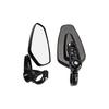 1 Pair Aluminum Alloy Motorcycle Rearview Mirrors Universal Adjustable Anti-shake for Scooters ATVs Street Bikes