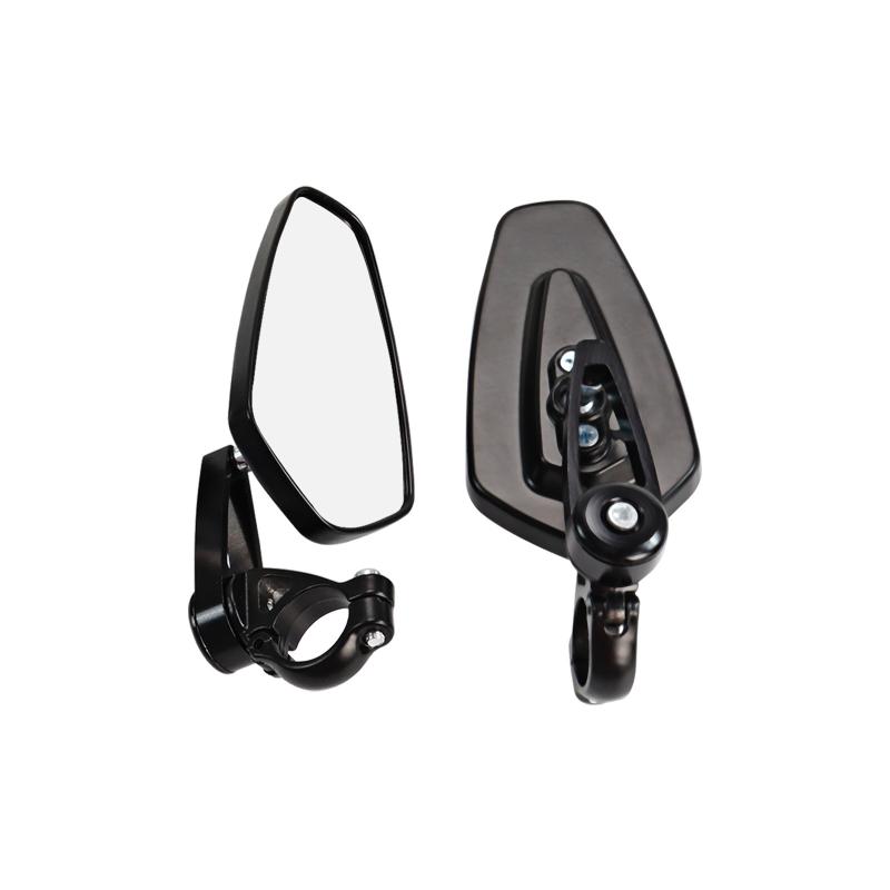1 Pair Aluminum Alloy Motorcycle Rearview Mirrors Universal Adjustable Anti-shake for Scooters ATVs Street Bikes