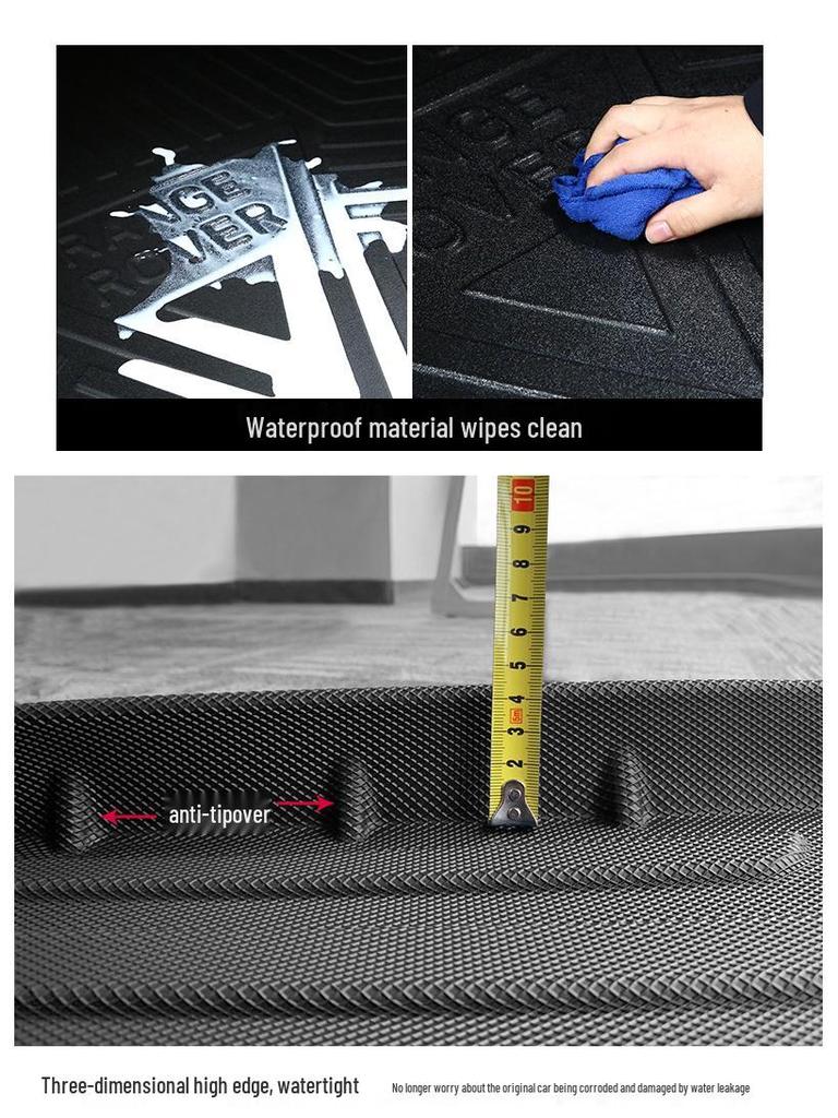 Hyundai KONA TPE 3D Waterproof Trunk Mat with High Edges