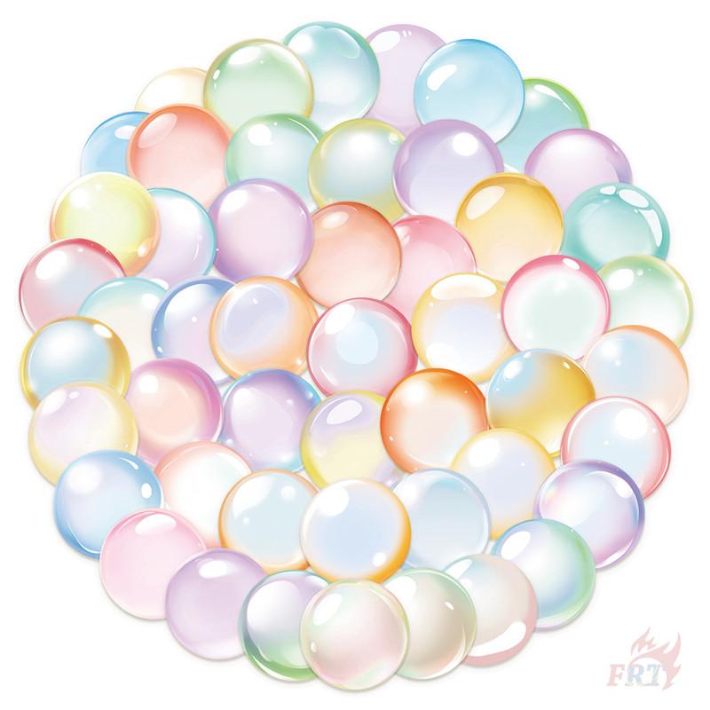 50Pcs/Set Watercolor Bubbles PET Stickers Waterproof DIY Fashion Doodle Decals Stickers
