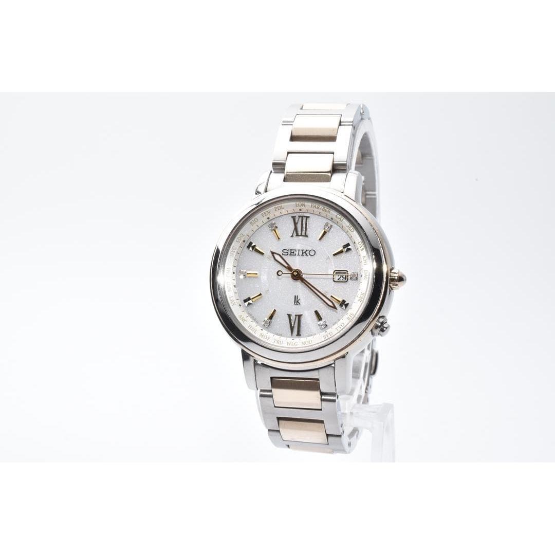 SEIKO Rukia 1B25-0AV0 Radio Solar Ladies Watch Operation