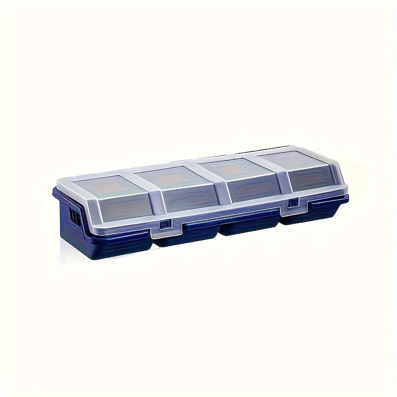 

Transparent Parts Storage Box Flip Lid Organizer Screw Hardware Container Small Items Sorting Case