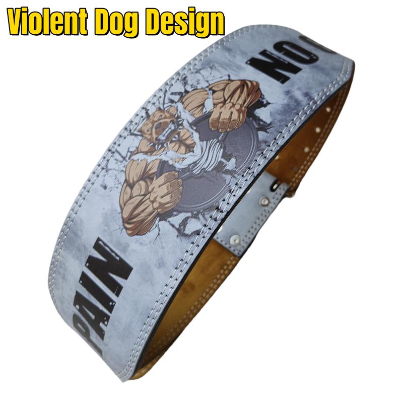 Ceinture de musculation pour chien violente pour hommes et femmes Ceinture de powerlifting Ceinture de gym robuste pour l'haltérophilie Soulevé de terre Squats