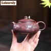161ml Boutique Yixing Purple Clay Teapots Handmade Pomegranate Pot Raw Ore Dragon Blood Sand Mud Kettle Zisha Tea Set Collection
