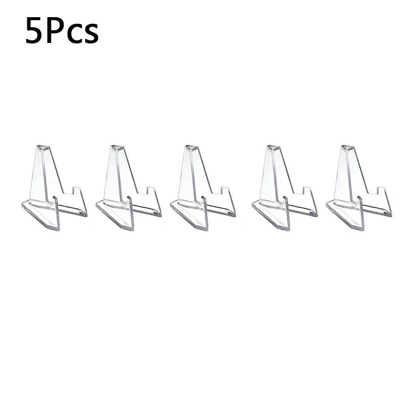 1-10Pcs Acrylic Display Stand Triangle Commemorative Coin Watch Card Holder Transparent Display Rack for Exhibitions Home Decor