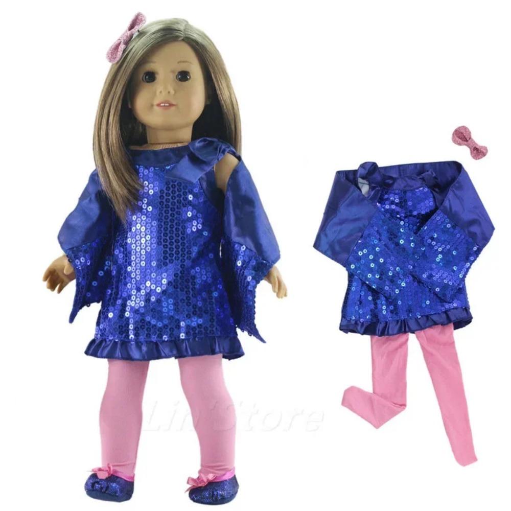 

1 Комплект Красильной Повседневной Одежды для Куклы 18 дюймов Американская Кукла Множество Стилей на Выбор A90 fit 18 inch doll