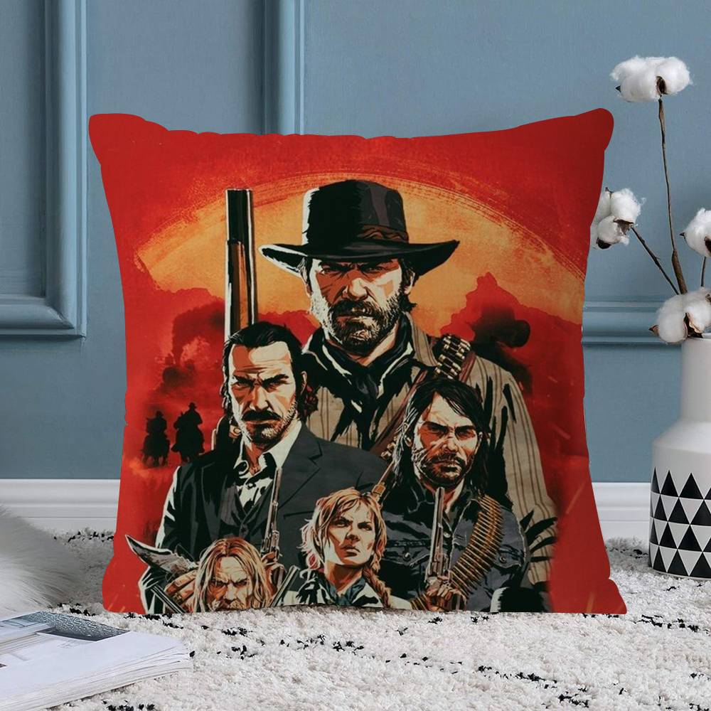 

Game TVRedDeadRedemption Cushion Cover Decorative Pillow Sofa Home Decor case pillow cases 30x30 cm