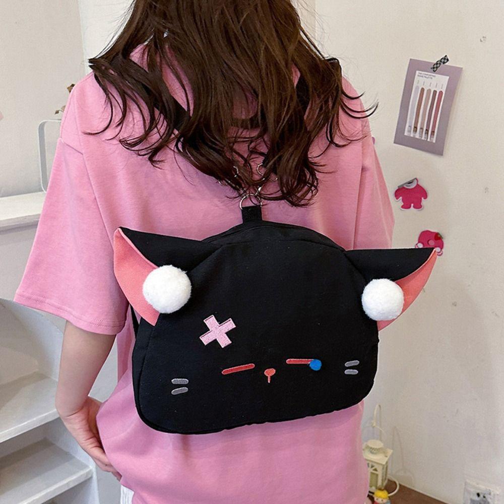 

Сумка-кошечка Animal Canvas Kawaii Sleeping Cat Backpack Cute Girls
