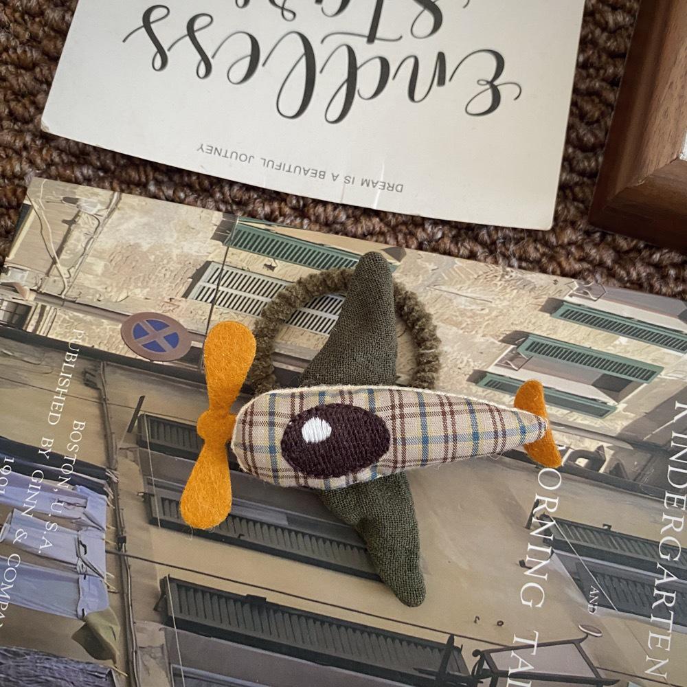Goma para el pelo de Animal de Dibujos Animados Rellena de Algodón 3D - Suave para el Cabello de las Niñas