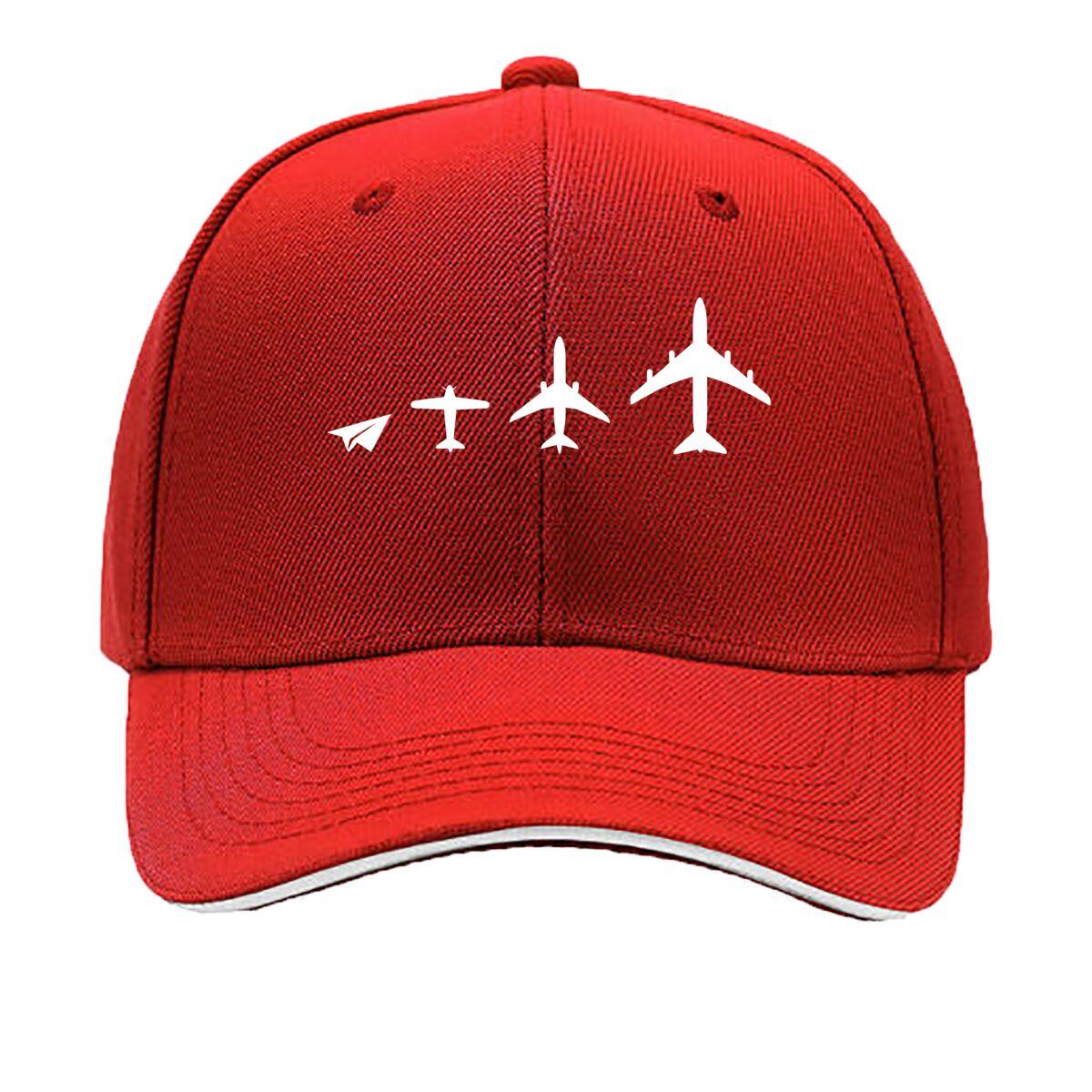 MAKEFGE Unisex Airplane Print Baseball Cap Lightweight Hat with Ventilation Holes Sandwich Baseball Cap One Size