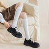 Mädchen Baumwolle Lange Socken Damen Strümpfe Frühling Herbst Oberschenkelhohe Strümpfe Damenstrümpfe Mode Schuluniform Socken