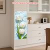 84Style Fridge Stickers Refrigerator Cover Door Landscape Plant Sea Vinyl Self Adhesive Kitchen Furniture Decor Wrap Freezer Sticker DIY
