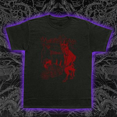 Teufel und Jungfrau T-Shirt Gothic Okkult Mythologie Folklore Dark Art T-Shirt S-5XL