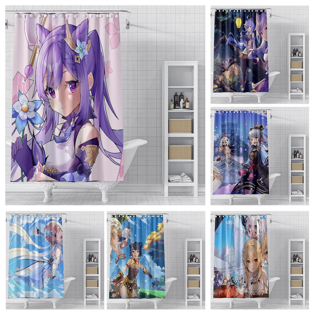 Home Duschvorhänge Für Badezimmer Landschaft Tiere Wasserdichter Stoff Badezimmervorhänge Moderner Duschvorhang 180X200 240X200