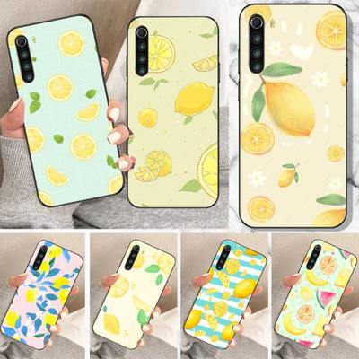 Lemon Summer Fruit Yellow Phone Case For Xiaomi Redmi Note 11 10 9T 8 7 Pro Redmi 10 9 9A 9C 8 7 6 Soft Black Phone Cover