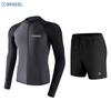Mens UV Protection Rash Guard Set Long Sleeve Surfing Diving Suit With Shorts Or Pants Snorkeling Swimming Water Sports