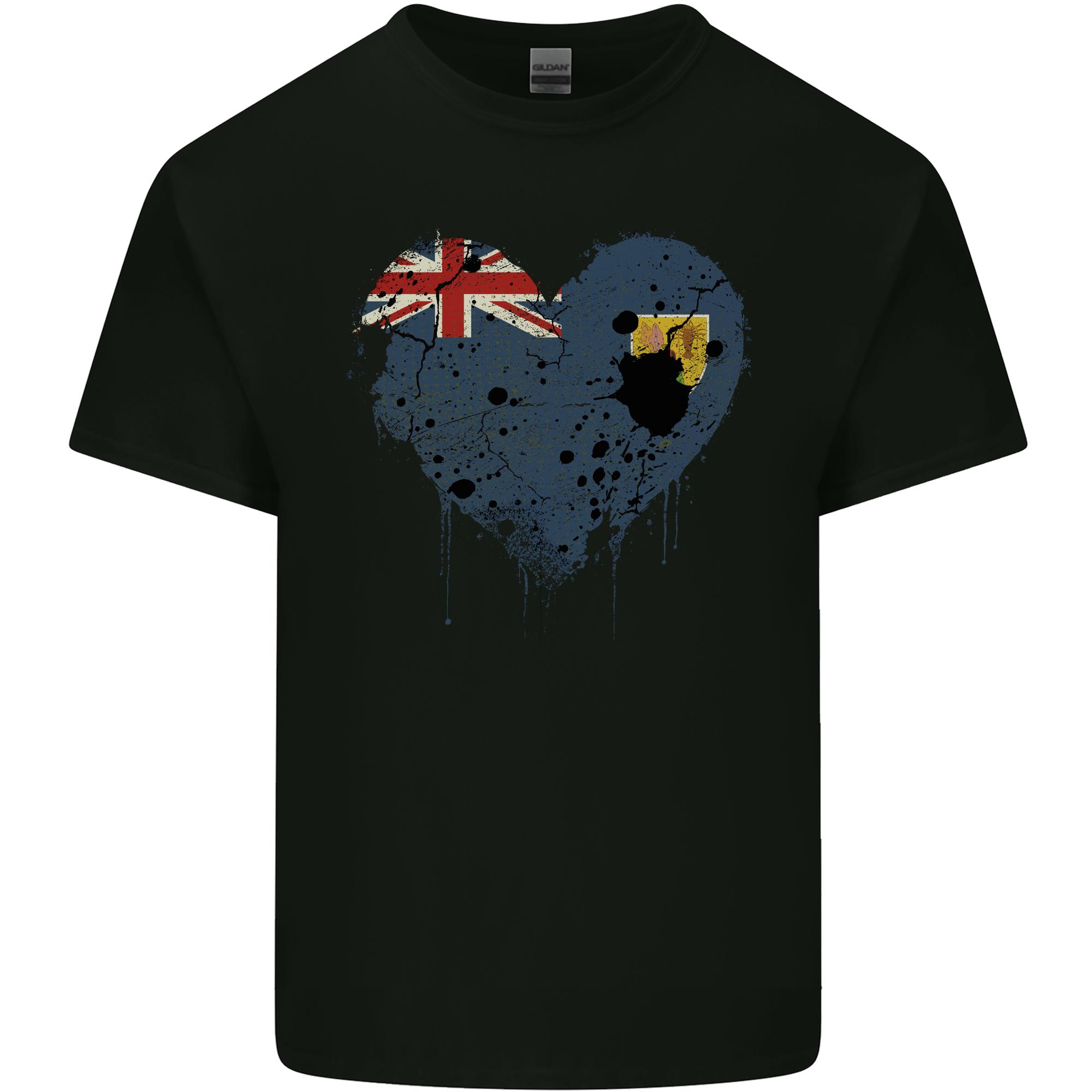Love Flag Turks and Caicos Islands Football Unisexs Light Cotton TShirt S