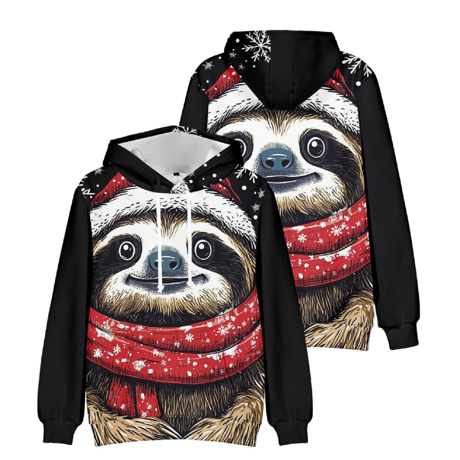 

Мужская свободная толстовка с капюшоном с принтом, мужская повседневная модная спортивная толстовка L чёрный