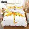 Leaf Queen Dimension Bed Cover Kit Maple Leaf Bed Cover Kit Bedding Digital Printing Bed Linen King Dimension Size Bed Cover Kit Bed Cover Kit