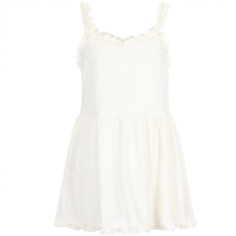 Shop   Women Lovely Shirring Feminine Camisole Dress Yellow Egg Wvs 20661