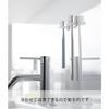 Yamazaki Film Hook Toothbrush Holder, Single, Set of 2, White, W2.6 x D2.4 x H2.6cm (per holder, not including film hook), Tower, Floating Storage, To