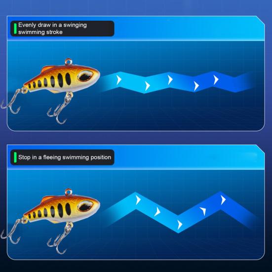 5Pcs Fishing Lures Hard Baits with Treble Hooks Realistic Looking Natural Swimming Posture Mini Size Portable Artificial Lures