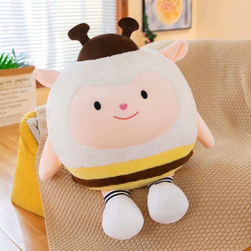 Egg-shaped doll pie doll peripheral plush toy cute sheep honey sleeping pillow children's birthday gift