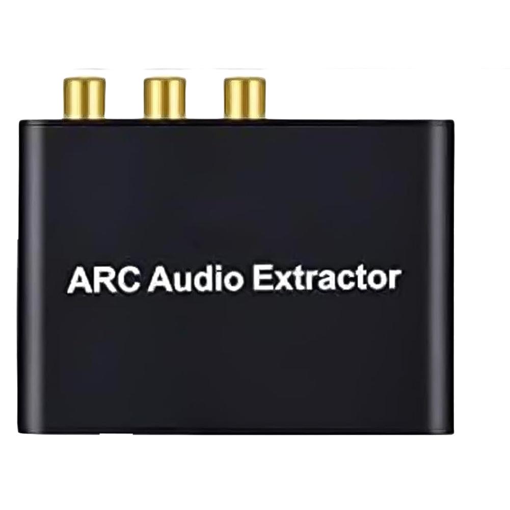 4K HDMI ARC Audio Extractor ARC To SPDIF Coaxial L/R Stereo 3.5mm Jack Audio Adapter Return Channel Converter for HDTV Amplifier