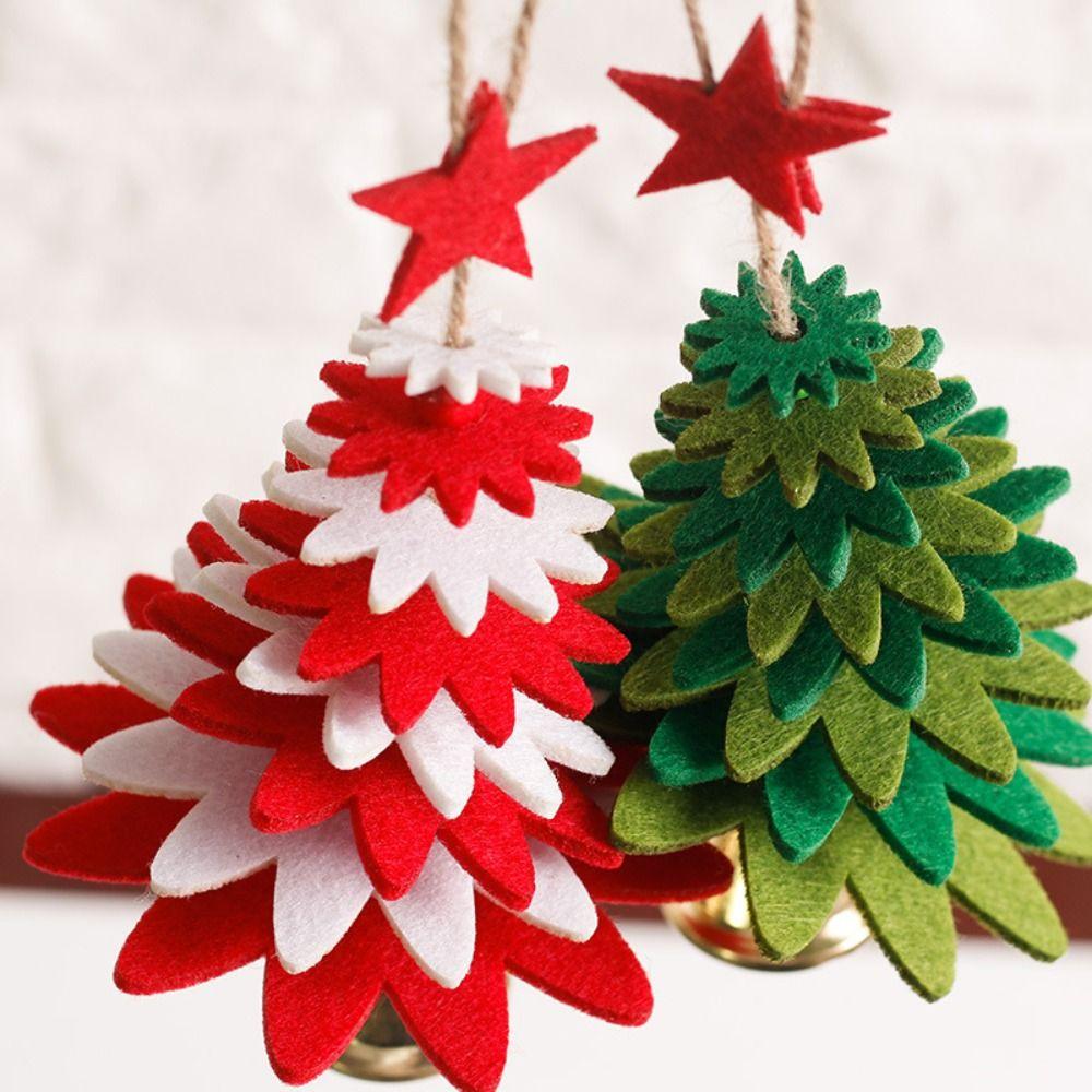 Plstěný látkový závěsný přívěsek na vánoční stromeček vánoční ozdoby na nový rok