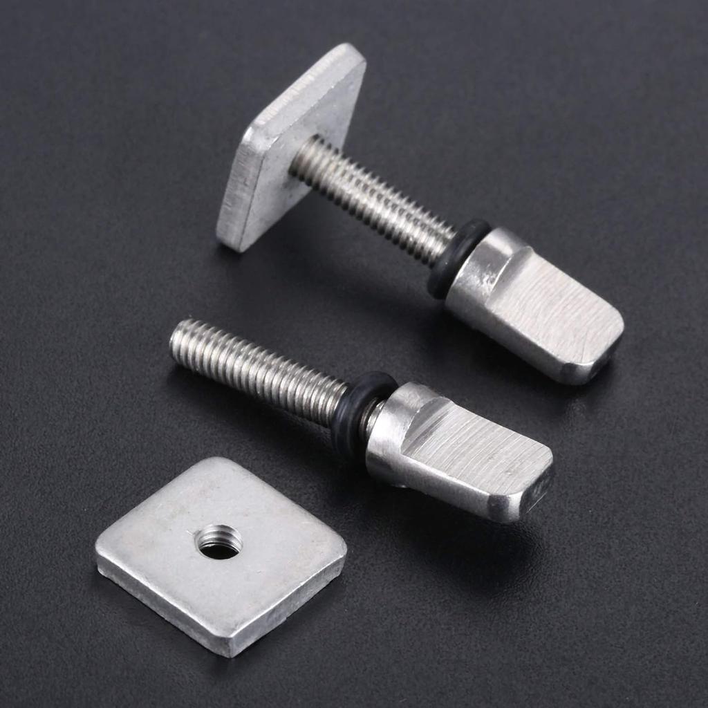 4 Pieces Stainless Steel Fin Screw Fin Screw Plate Set
