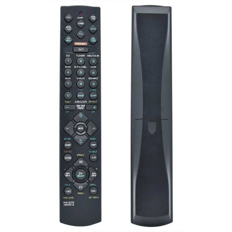 RAV206 V694090US Remote Control for Receiver Models HTR-5450 AX-596 YHT34 RX-V495 Comfortable Easy Grip