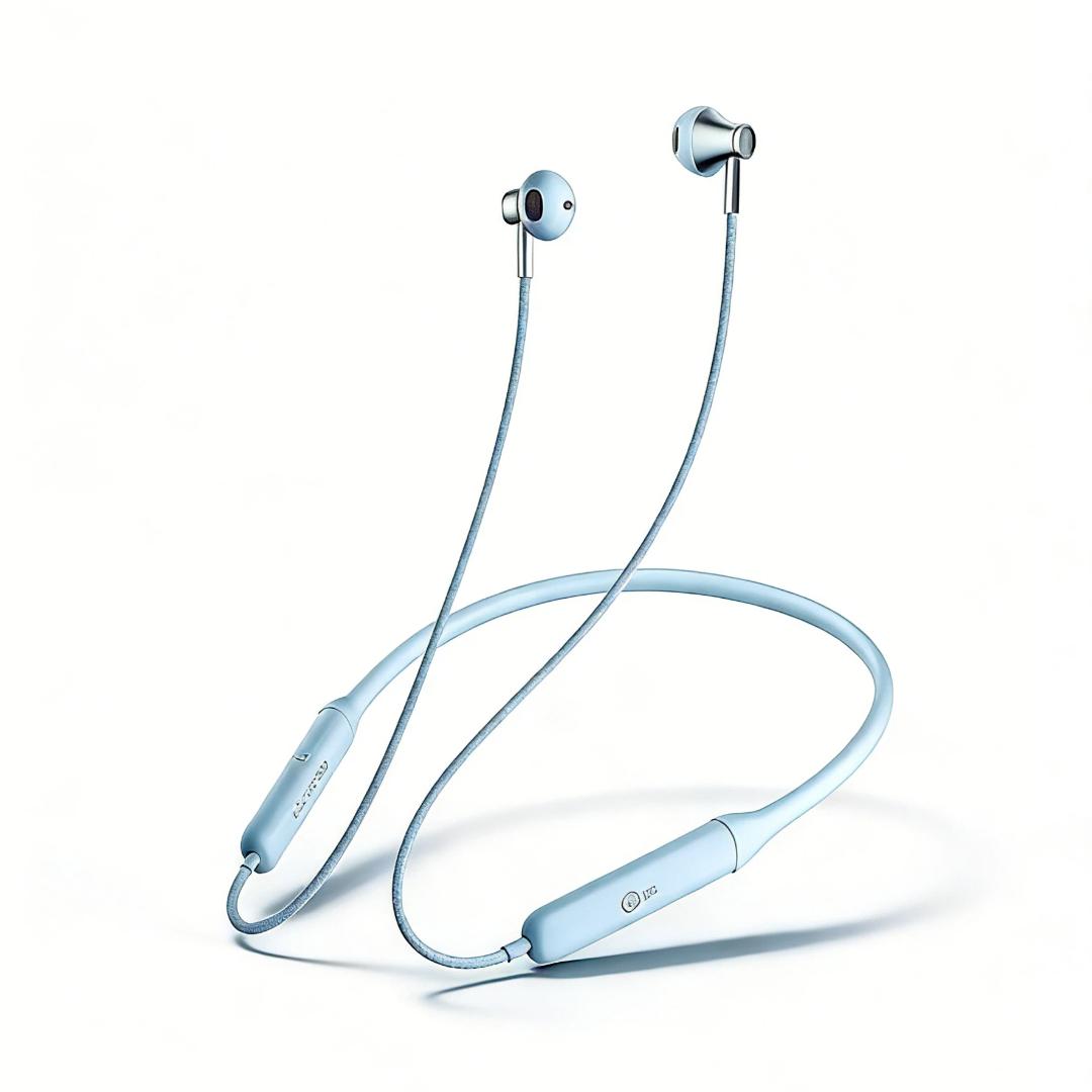 

iKF Neckband Bluetooth Earphones, Low Latency, High Sound Quality, Long Battery Life, Waterproof And Sweat-Resistant, Light Blue