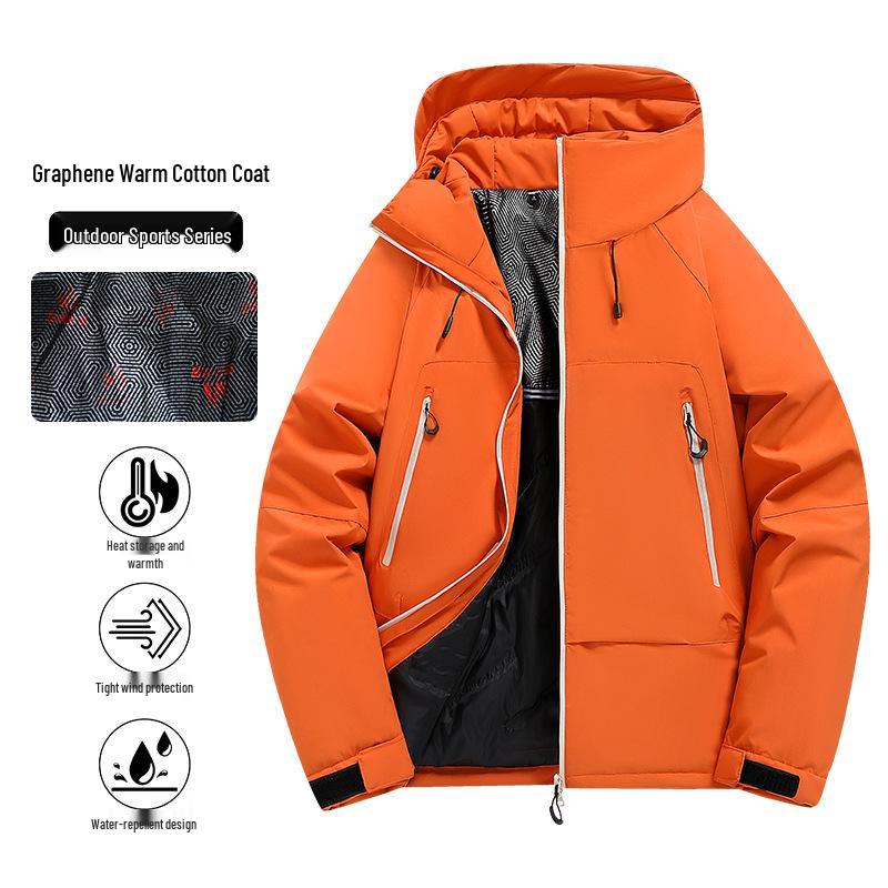 Graphene Winter Windproof Hooded Jacket, Thickened for Outdoor Mountaineering - Unisex 2025 Edition.