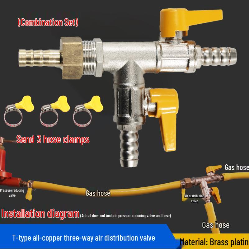 Liquefied Gas Distribution Three/Four-Way Ball Valve Connector