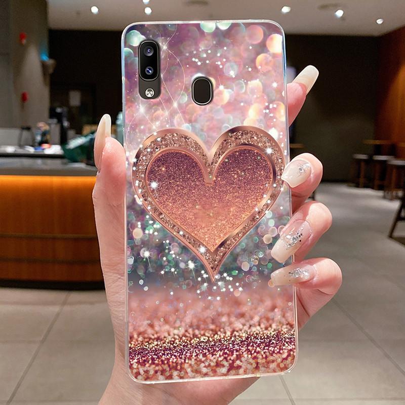 For Samsung Galaxy A40 A20e Casing Clear Fashion Butterfly Flower Protective Silicone Soft Case For Samsung A40 A20e Cover Shell