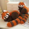 Realistic Lying  Raccoon Plush Dolls Stuffed Toys Lifelike Red Panda Pillows Animals Toys Birthday Christmas Gift