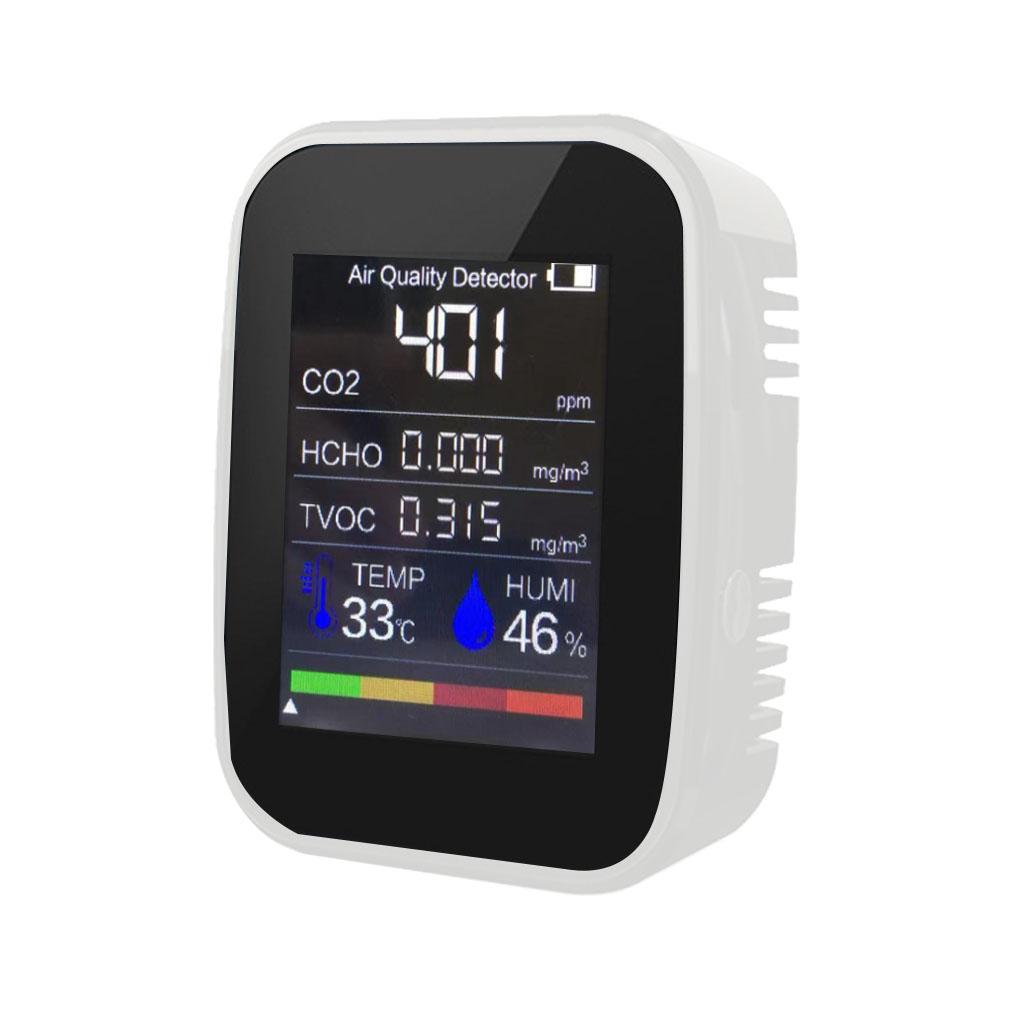 Carbon Dioxide Meter with 1200mAH Battery 5 in1/3 in1 Air Quality Monitor Tester
