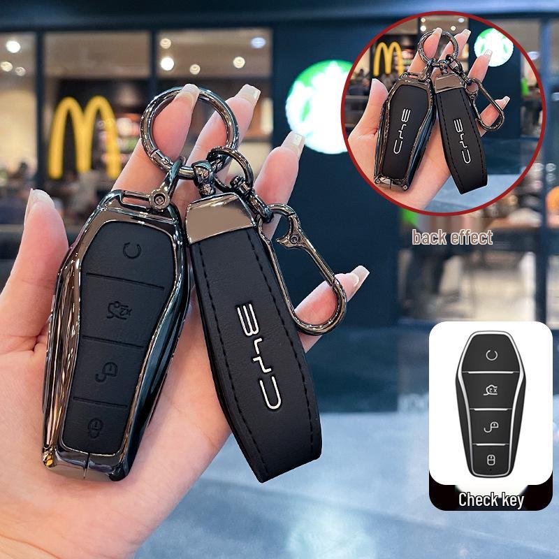 Compatible Key Case for BYD Dolphin, Seagull, Yuan, Seal 05, Qin, E2, E3, E7, Han, Tang, and Song Cars.