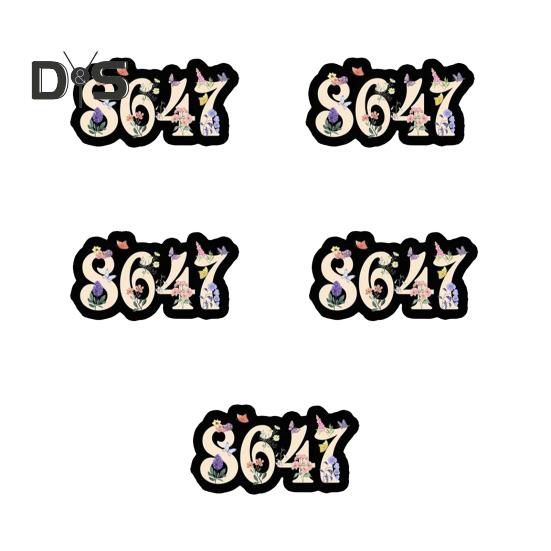 5 Stück wasserdichte Autoaufkleber 8647 Vinyl-Aufkleber Kreative personalisierte Event-Aufkleber für Wasserflaschen Laptops Autos