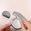 Retainer Case Denture Box With Mirror (Grey, Without Braces)