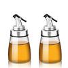 TAMUME Paquet De 2 160ml Bouteille d'Huile En Verre Avec Marquages Et Distributeur De Vinaigre Avec Drizzlers (160ml * 2pcs)