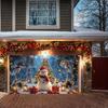 Christmas Garage Door Banner 13x6ft Seasonal Decorations Christmas Photography Backdrops for Garage Door Party Porch Yard Wall