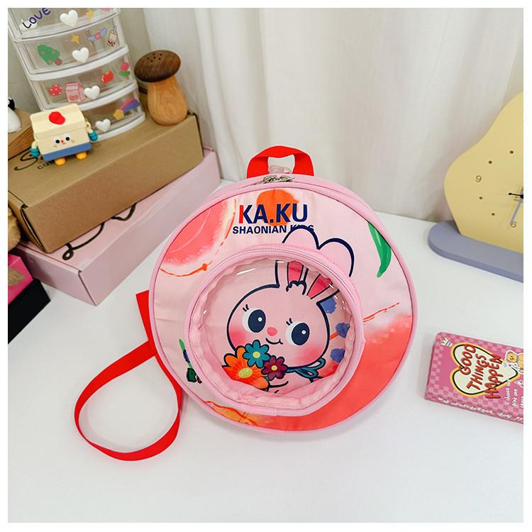 Adorable Cartoon Toddler Backpack With Curved Straps For Boys And Girls In Nylon Rabbit