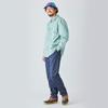 LL Bean Men's Sunwash Canvas Shirt, Long Sleeve, Japan Fit, Size L, Juniper Green, 1000031831