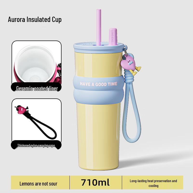 MRSIKEY Insulated Tumbler with Ceramic Liner